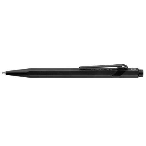 Caran d'Ache Black Code ballpoint pen, black, with case.