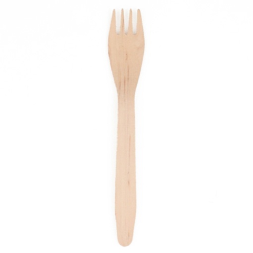 Garfo de Madeira Descartável 16,5cm 25 unidades PAPSTAR