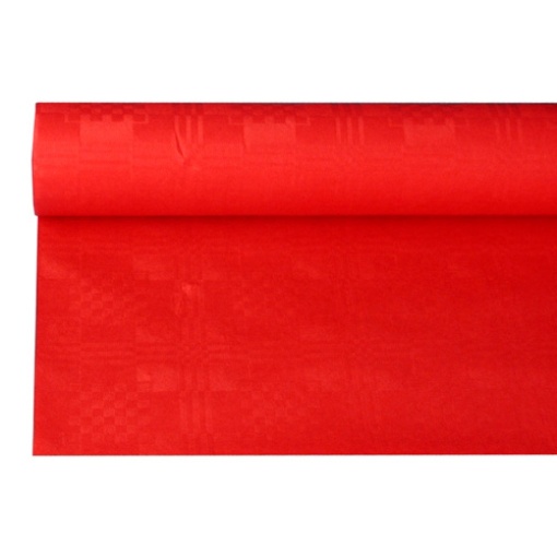 Toalha de Papel PAPSTAR com Relevo Damasco 1,2x8m Vermelho