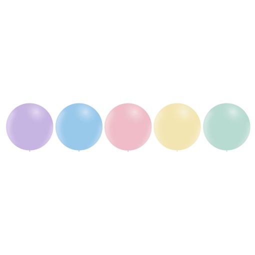 Balão de látex 60cm 23ö cores pastel sortidas BALLOONIA