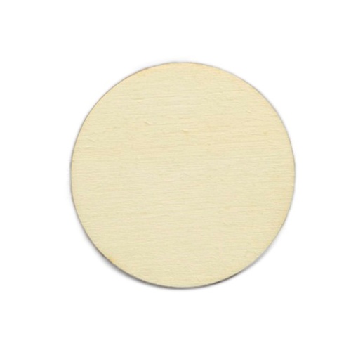 Base de Madeira de Choupo Redonda 12x0,6cm