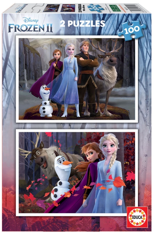 Puzzle EDUCA 2x100 peças DISNEY FROZEN II