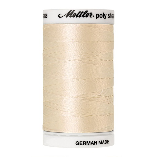 Linha de Bordar METTLER Poly Sheen 800m Bege 870