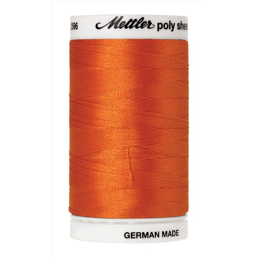 Linha de Bordar METTLER Poly Sheen 800m Laranja 1102