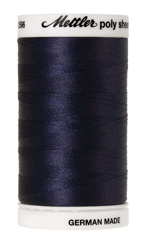 Linha de Bordar METTLER Poly Sheen 800m Azul 3355