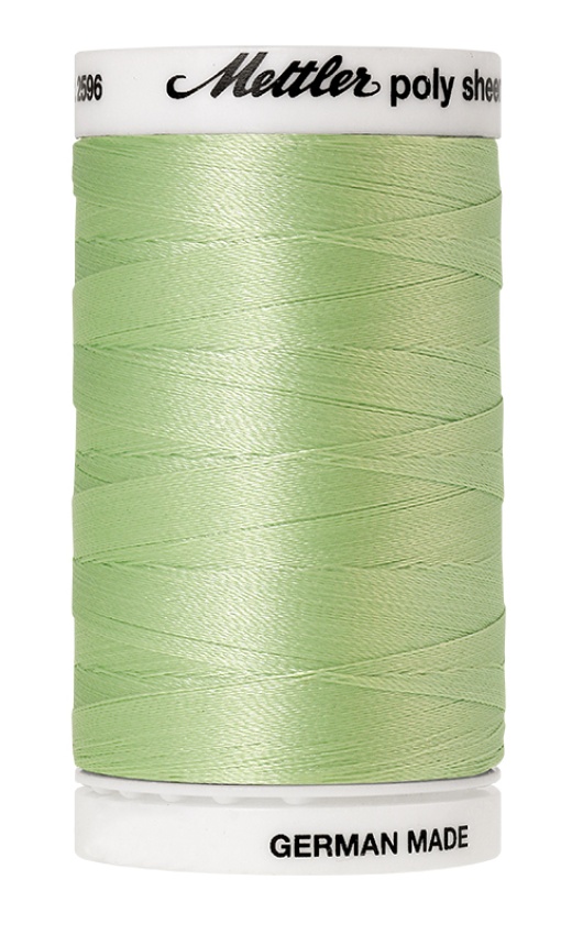 Linha de Bordar METTLER Poly Sheen 800m Verde 5650