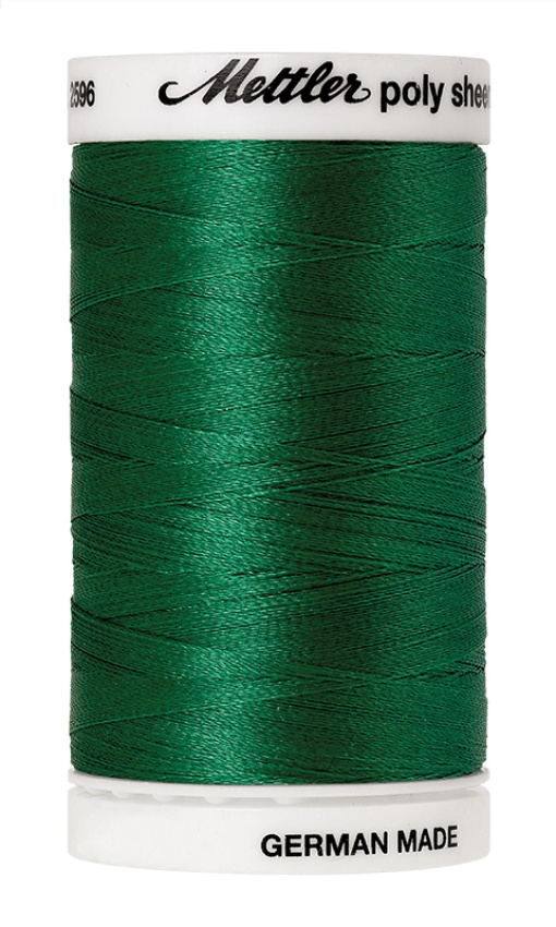 Linha de Bordar METTLER Poly Sheen 800m Verde 5422