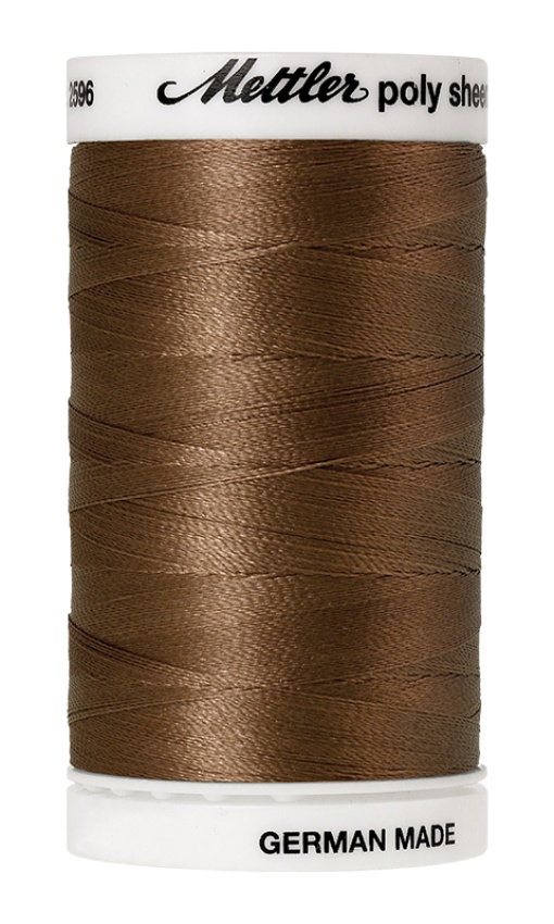Linha de Bordar METTLER Poly Sheen 800m Castanho 853