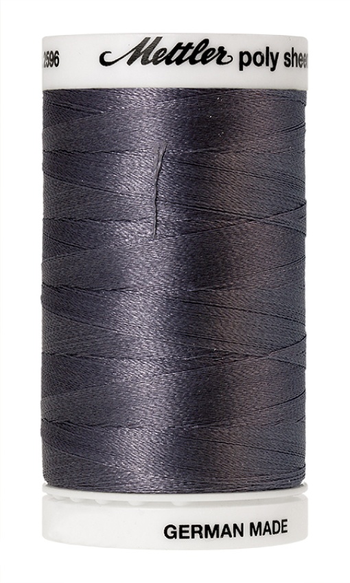 Linha de Bordar METTLER Poly Sheen 800m Cinza 112