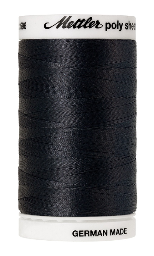 Linha de Bordar METTLER Poly Sheen 800m Preto 4174