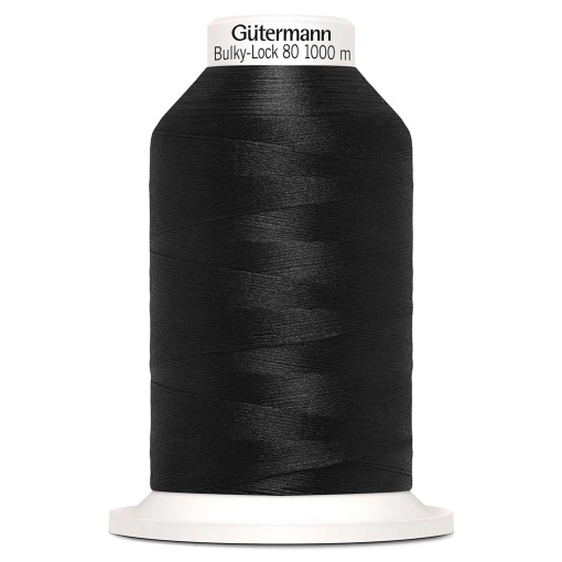 Linha de Costura GUTERMANN Over/bulky Lock 1000m Preto 000