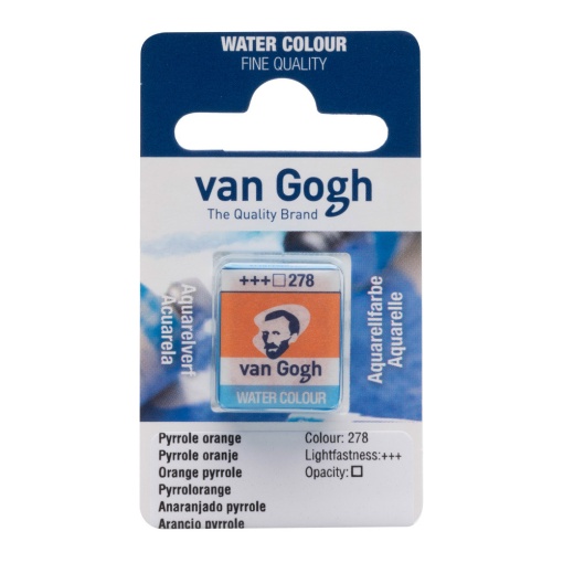 Aguarela em Pastilha TALENS VAN GOGH Laranja Pyrrole 278