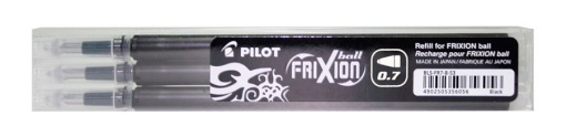 Recarga para Esferográfica Apagável PILOT Frixion Preto M com 3