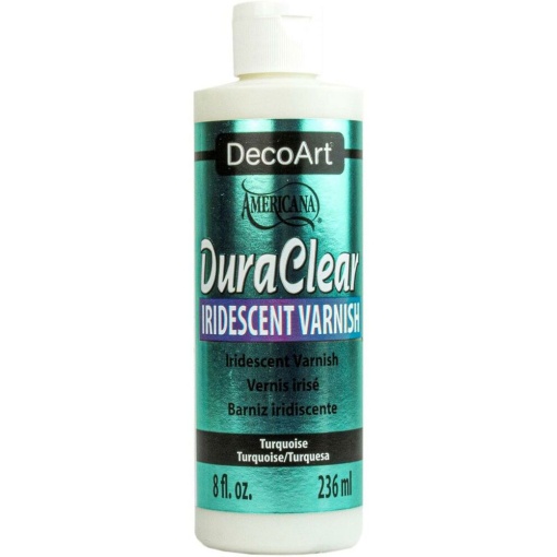 Verniz DECOART AMERICANA Duraclear Iridescente Turquesa 236ml DS140-9