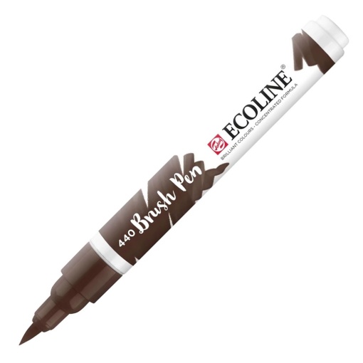 Brush Pen Aguarelável TALENS ECOLINE Sépia Escuro 440