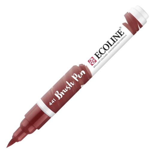 Brush Pen Aguarelável TALENS ECOLINE Mogno 441