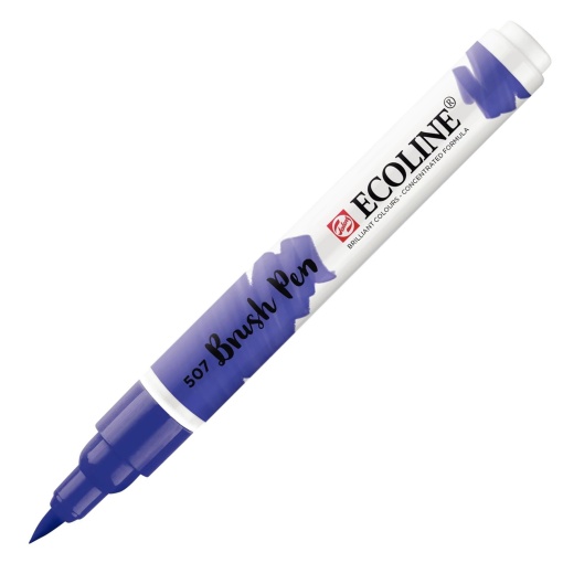 Brush Pen Aguarelável TALENS ECOLINE Violeta Ultramarino 507