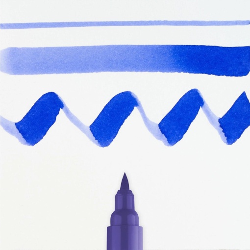 Talens Ecoline watercolor brush pen, ultramarine violet 507