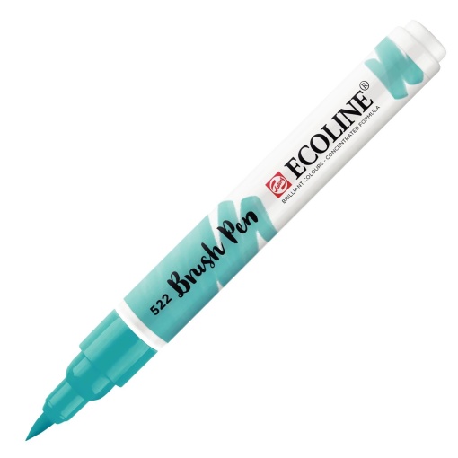 Brush Pen Aguarelável TALENS ECOLINE Azul Turquesa 522