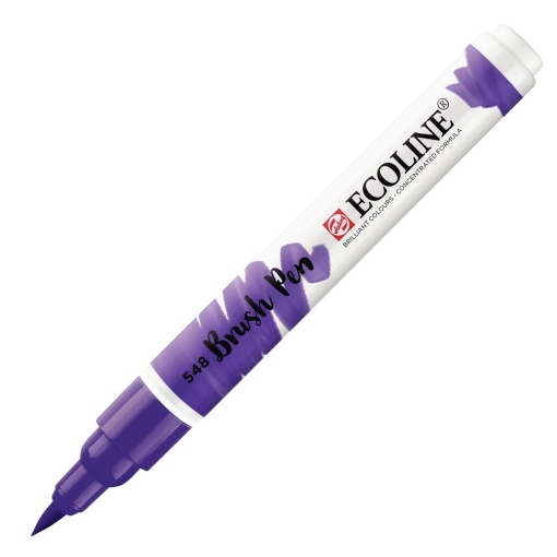 Brush Pen Aguarelável TALENS ECOLINE Violeta Azulado 548