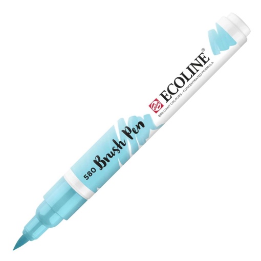 Brush Pen Aguarelável TALENS ECOLINE Azul Pastel 580