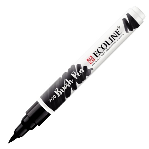 Brush Pen Aguarelável TALENS ECOLINE Preto 700