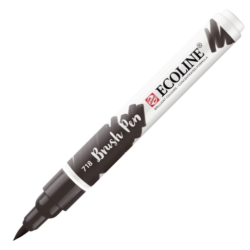 Brush Pen Aguarelável TALENS ECOLINE Cinzento Quente 718