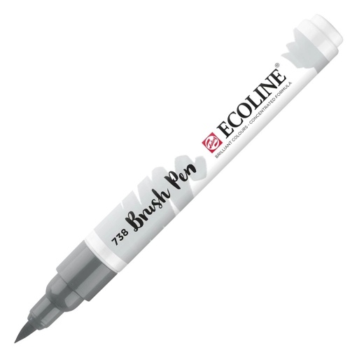 Brush Pen Aguarelável TALENS ECOLINE Cinzento Frio Claro 738