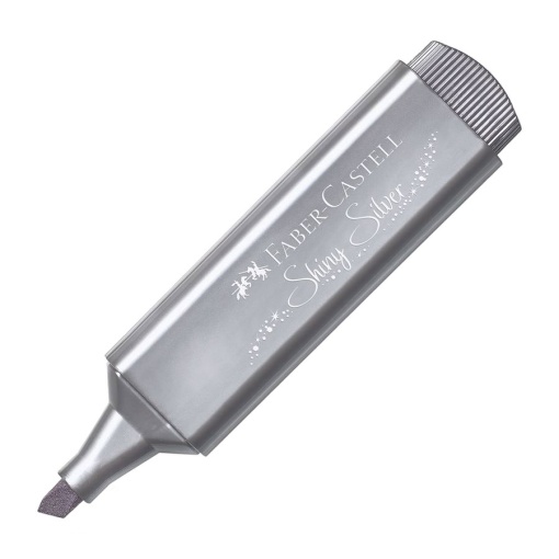 Sublinhador fluorescente FABER-CASTELL Textliner 46 metálico prateado