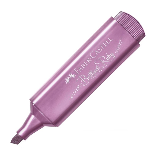 Sublinhador fluorescente FABER-CASTELL Textliner 46 metálico rubi