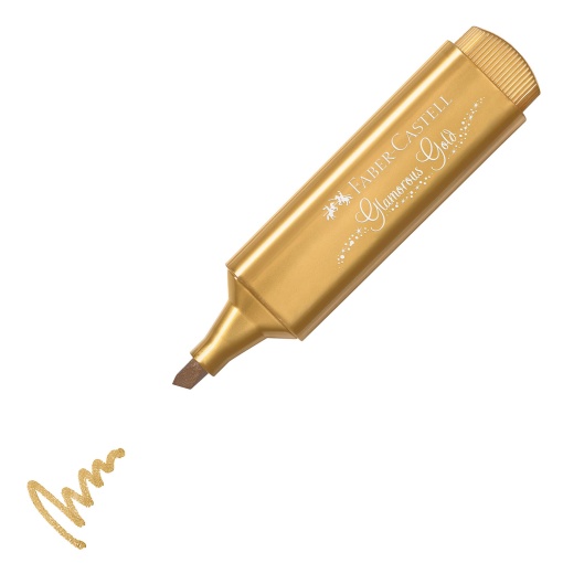 Faber-Castell Textliner 46 metallic gold fluorescent highlighter
