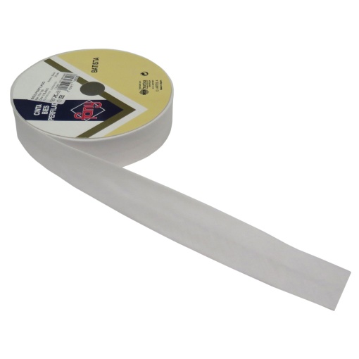 Fita de viés FANY 30mm branco 002 (metro)