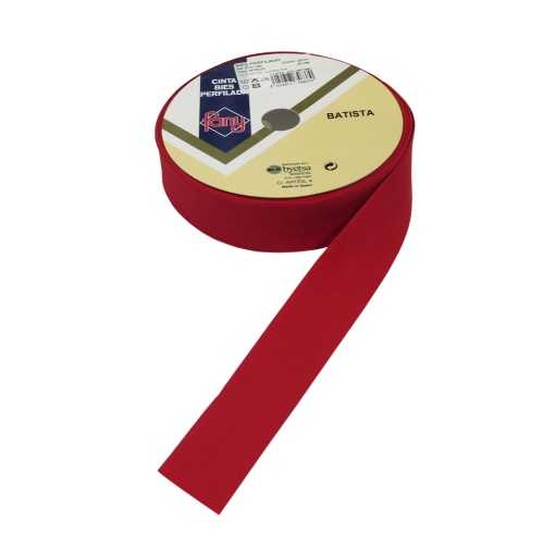 Fita de viés FANY 30mm vermelho 046 (metro)