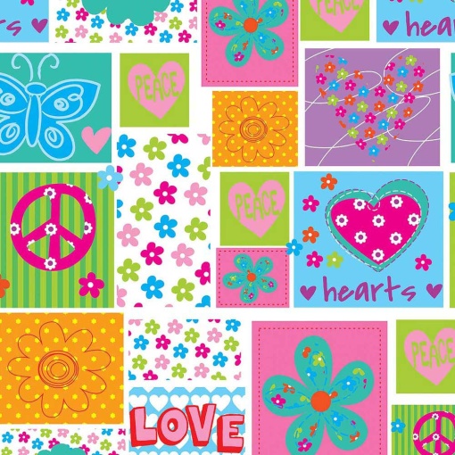 Papel de Embrulho JOL Infantil 70x100cm LOVE