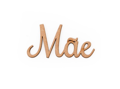 Palavra de Madeira Mãe 5,9x3x0,3cm
