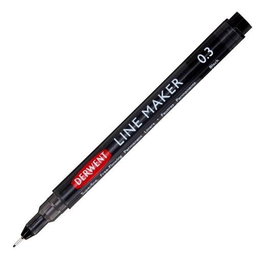 Fineliner DERWENT Line Maker 0,3mm Preto