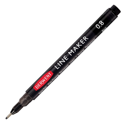 Fineliner DERWENT Line Maker 0,8mm Preto
