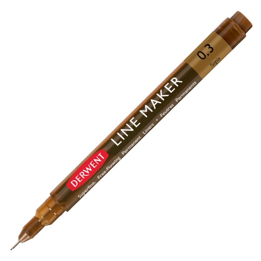 Fineliner DERWENT Line Maker 0,3mm Sépia