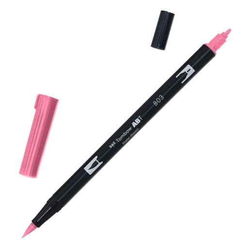Brush Pen Aguarelável TOMBOW com 2 Pontas ABT-803 Rosa Punch