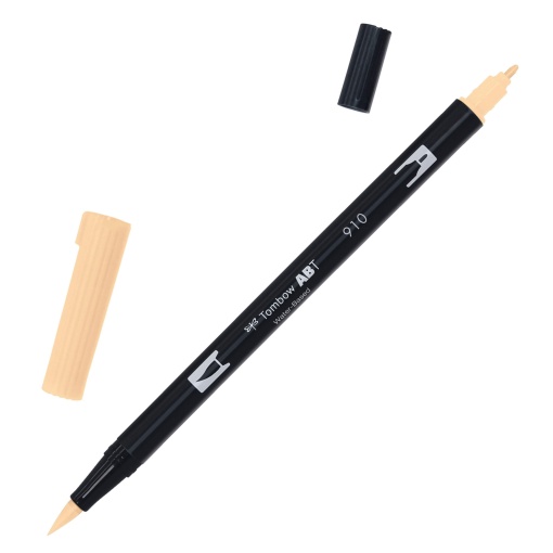 Brush Pen Aguarelável TOMBOW com 2 Pontas ABT-910 Rosa Claro