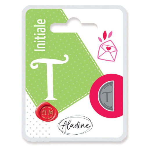 Sinete ALADINE letra T 1/2 círculo