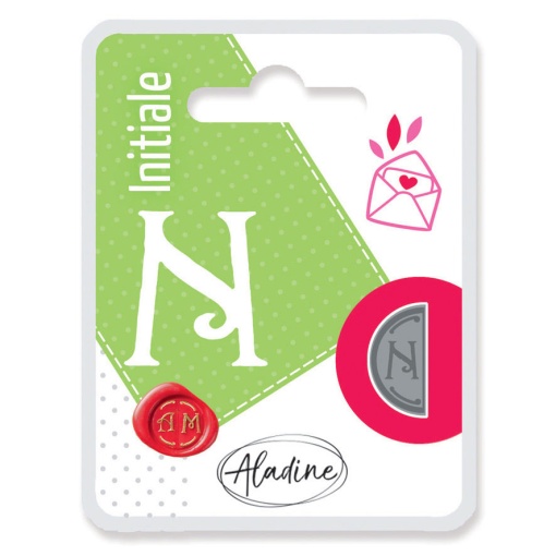 Sinete ALADINE letra N 1/2 círculo