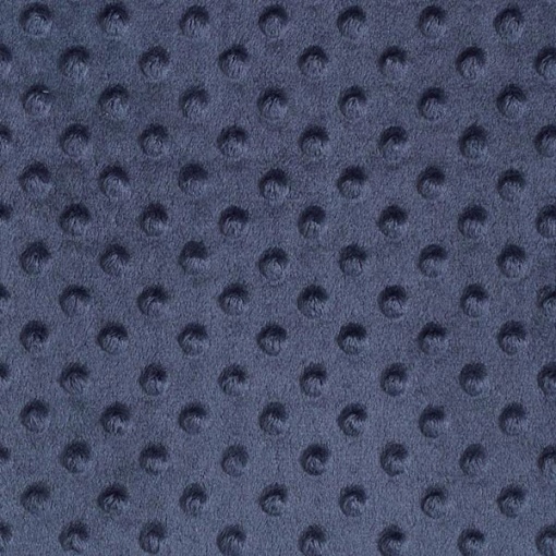 Tecido Minky Bolinhas Azul Escuro 1x1,50m 08