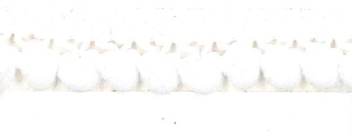 Fita com Pompons HILOGAR Silvia 10mm Branco
