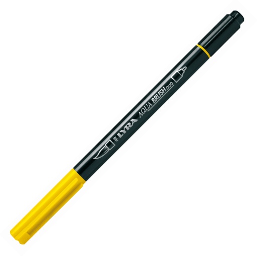Brush Pen Aguarelável LYRA Aqua Brush Duo Amarelo Limão