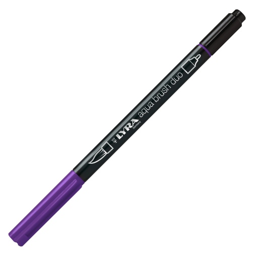 Brush Pen Aguarelável LYRA Aqua Brush Duo Violeta Azulado
