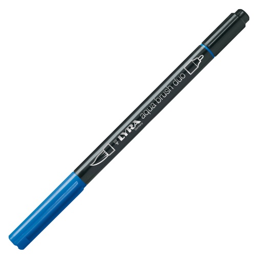 Brush Pen Aguarelável LYRA Aqua Brush Duo Azul Cobalto Claro