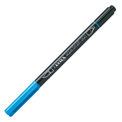 Brush Pen Aguarelável LYRA Aqua Brush Duo Azul Claro