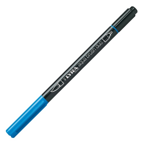 Brush Pen Aguarelável LYRA Aqua Brush Duo Azul Cerúleo