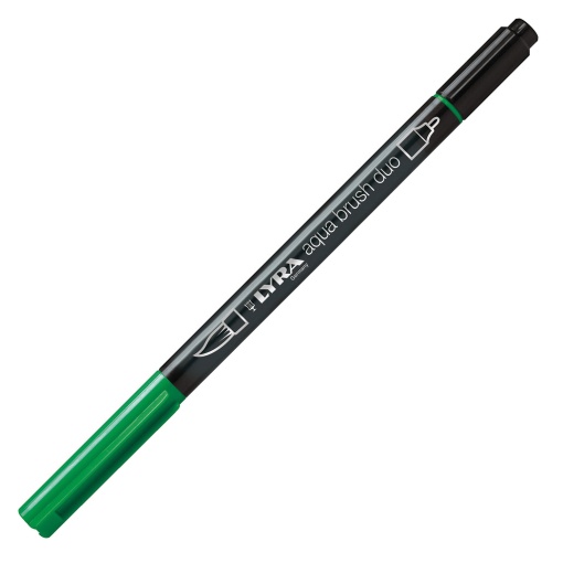 Brush Pen Aguarelável LYRA Aqua Brush Duo Verde Permanente